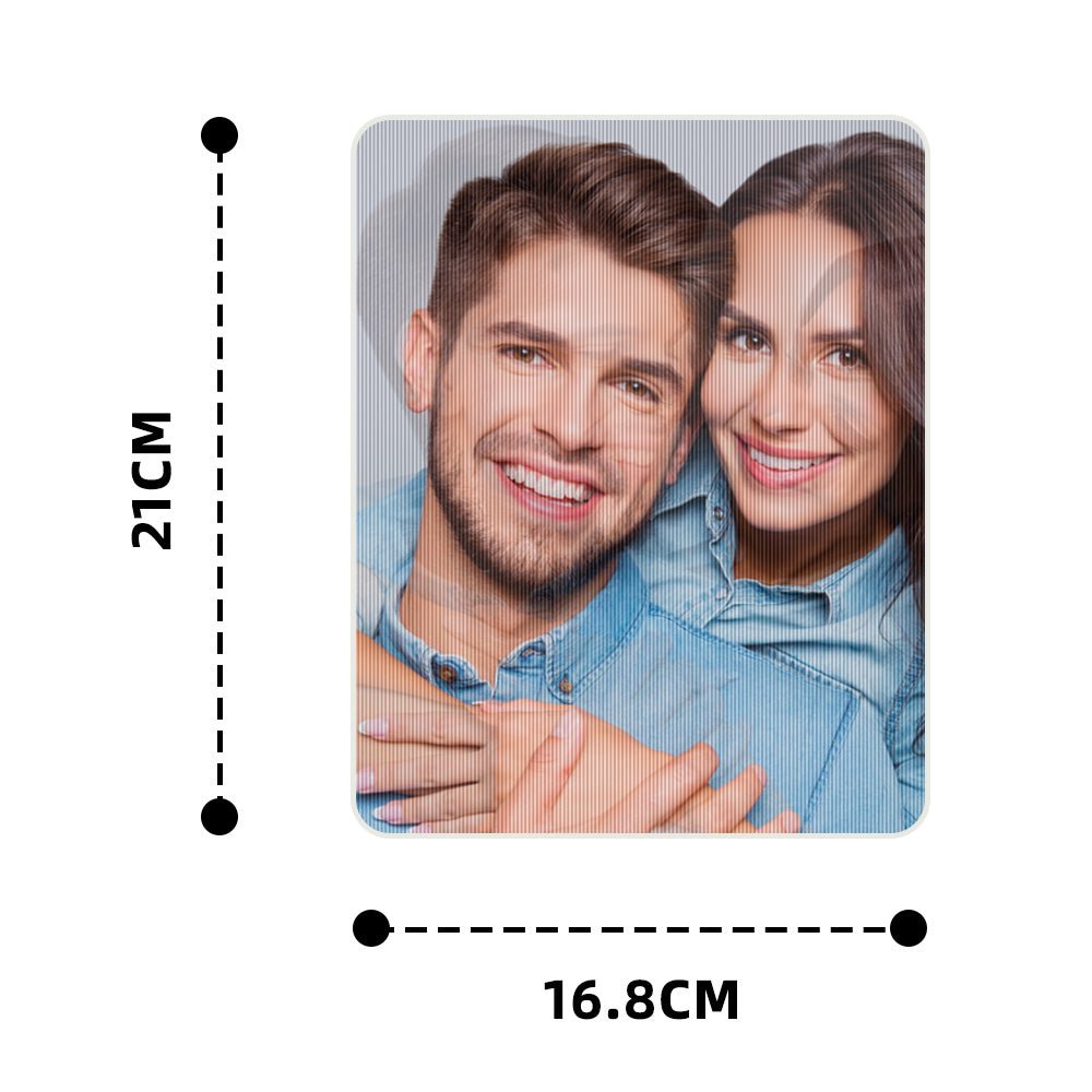 Personalized Lenticular Photo Frame – Custom 2 - Image Flip Frame Birthday or Anniversary Gift - DiyGiftly