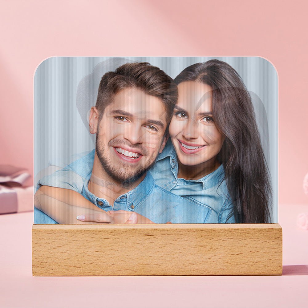 Personalized Lenticular Photo Frame – Custom 2 - Image Flip Frame Birthday or Anniversary Gift - DiyGiftly