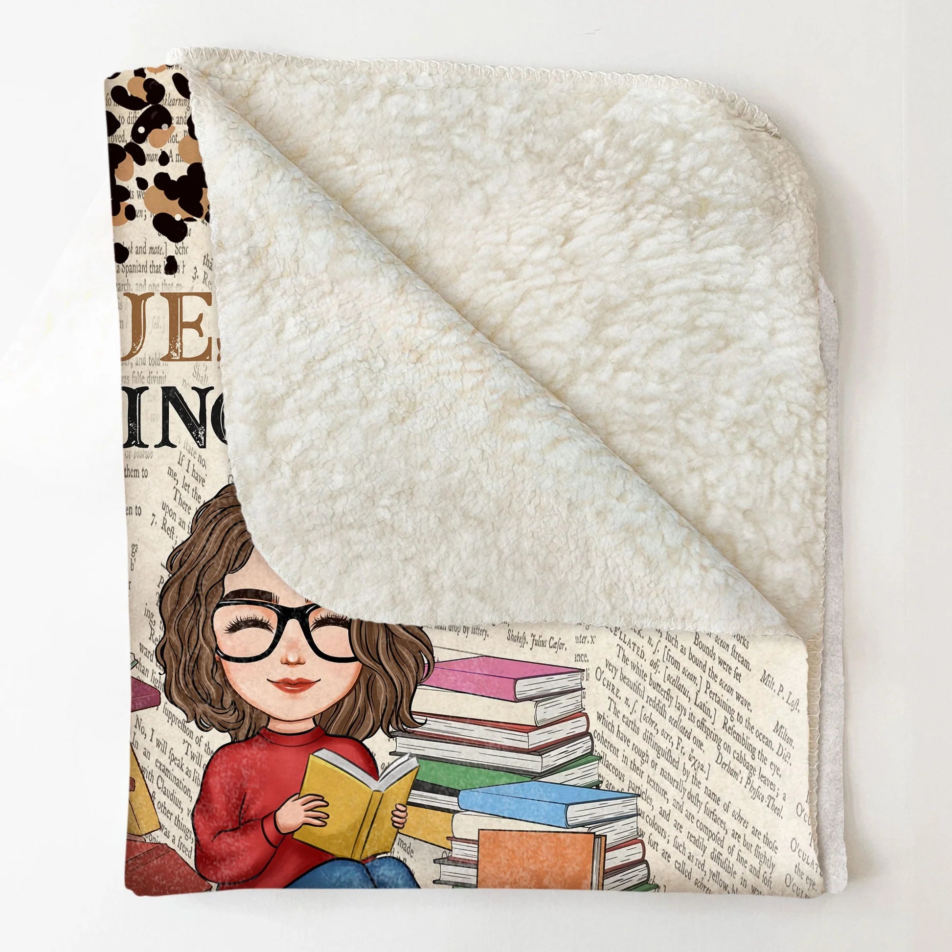 Personalized Literary Blanket - Cuddle Up with Your Name, Favorite Author’s Signature & Book - Inspired Prints, Finding Solace in Warmth & Stories 15086080 - DiyGiftly