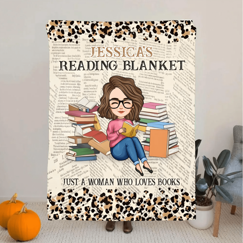 Personalized Literary Blanket - Cuddle Up with Your Name, Favorite Author’s Signature & Book - Inspired Prints, Finding Solace in Warmth & Stories 15086080 - DiyGiftly