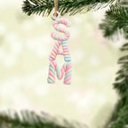 Personalized Marshmallow Initial Wooden Ornament – Christmas & Birthday Gifts for Mom, Dad, and Children 1047146 - DiyGiftly