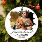 personalized cat photo ornament display keepsake loss of cat gift