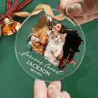 personalized cat photo ornament loss of cat gift display keepsake