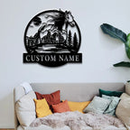 Personalized Metal Horse Name Tag – Custom Stable Plate, Barn Door Sign, Equestrian Gift, or Farmhouse Animal Decoration 2708864 - DiyGiftly