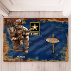 Personalized Military Service Journey WorldTour Mat - Custom Gift For Veterans 711095 - D - DiyGiftly