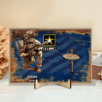 Personalized Military Service Journey WorldTour Personalized Custom Wooden Plaque - Custom Gift For Veterans 711095 - DiyGiftly