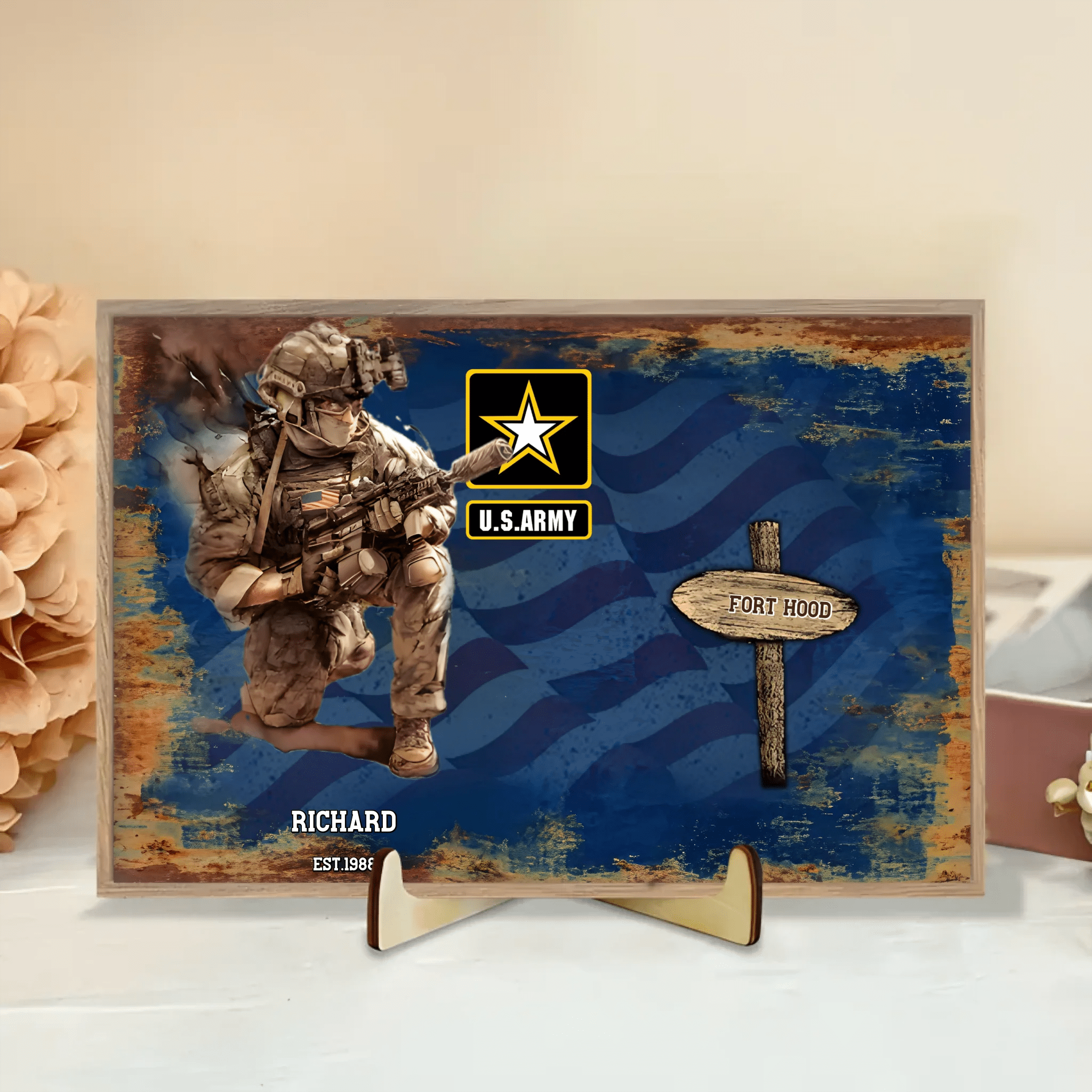 Personalized Military Service Journey WorldTour Personalized Custom Wooden Plaque - Custom Gift For Veterans 711095 - DiyGiftly