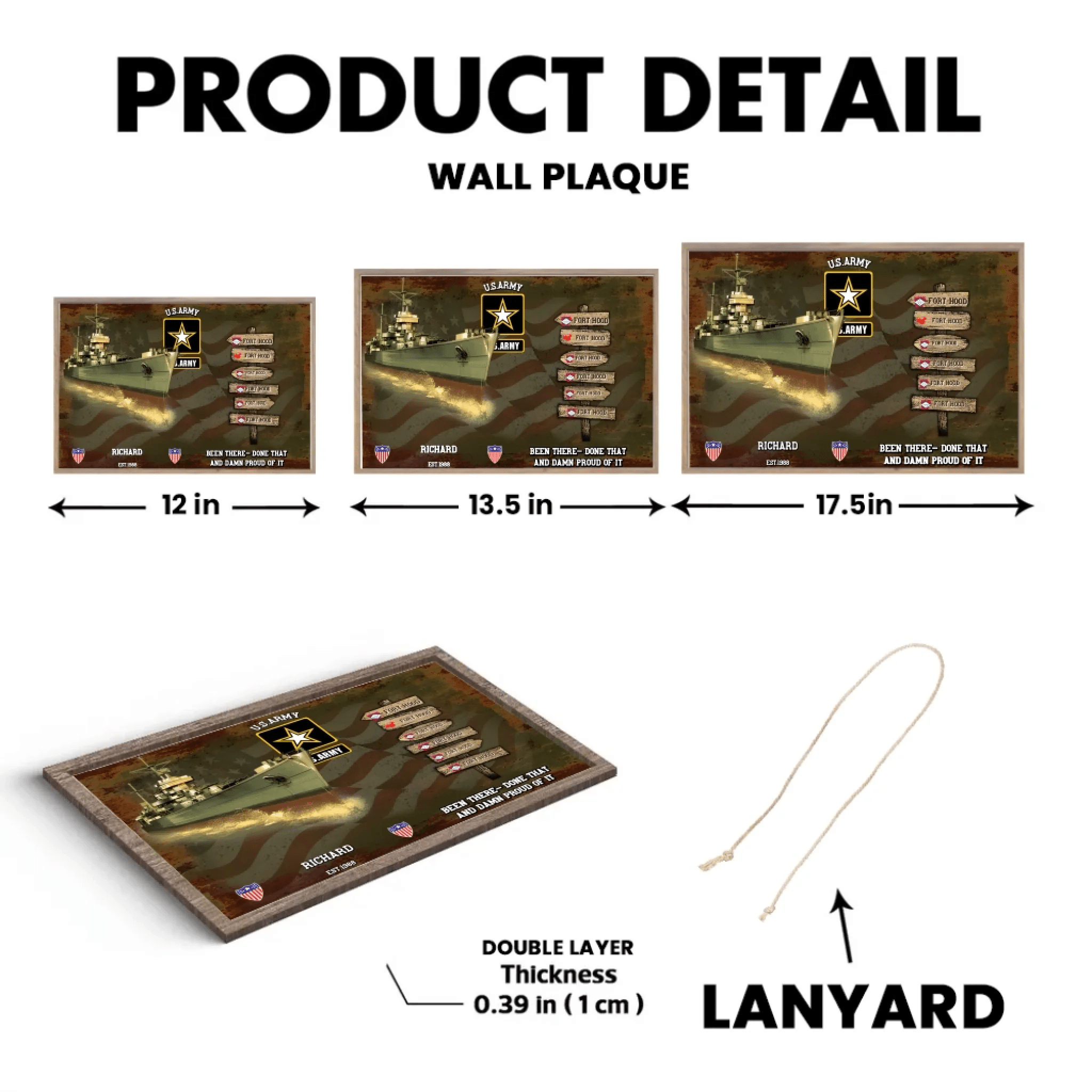 Personalized Military Service Journey WorldTour Personalized Custom Wooden Plaque - Custom Gift For Veterans 711095 - DiyGiftly