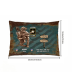 Personalized Military Service Journey WorldTour Pillow - Custom Gift For Veterans 714534 - B - DiyGiftly