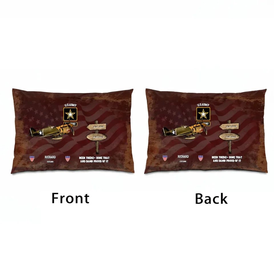 Personalized Military Service Journey WorldTour Pillow - Custom Gift For Veterans 714534 - B - DiyGiftly
