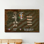 Personalized Military Service Journey WorldTour Poster - Custom Gift For Veterans 711095 - 711243 - DiyGiftly