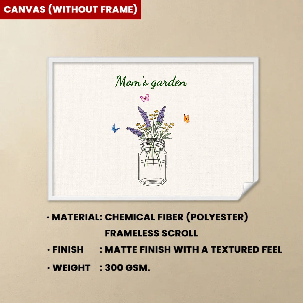 Personalized Mom's Garden Canvas 722879 - 723998 - DiyGiftly