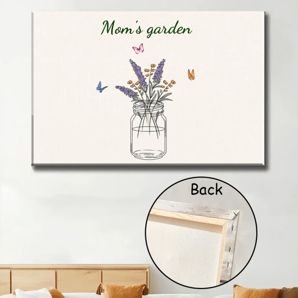 Personalized Mom's Garden Canvas 722879 - 723998 - DiyGiftly