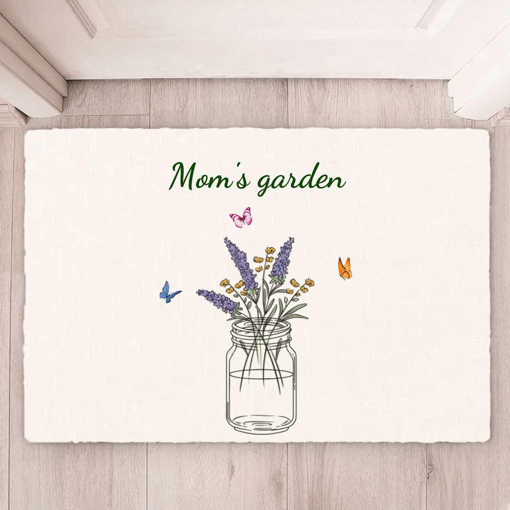 Personalized Mom's Garden Doormat 722879 - D - DiyGiftly
