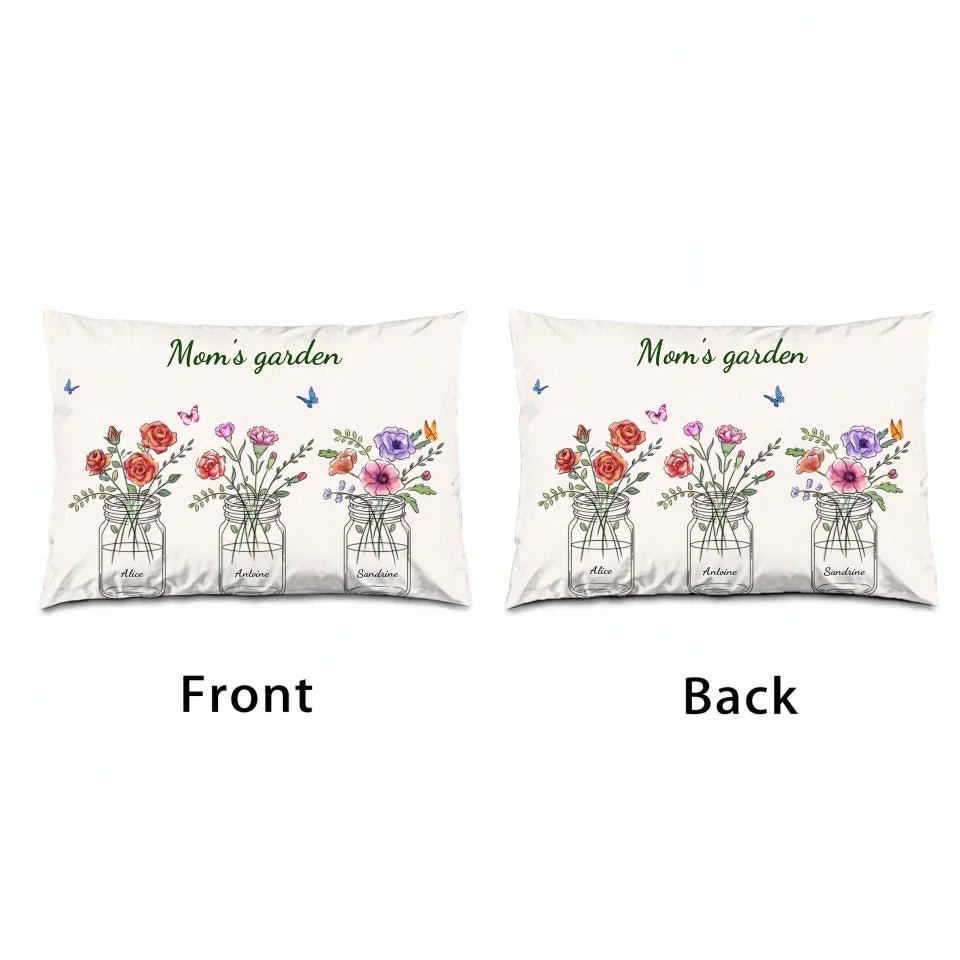 Personalized Mom's Garden Pillow 722879 - B - DiyGiftly