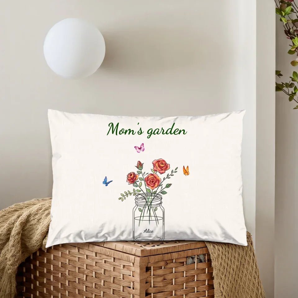 Personalized Mom's Garden Pillow 722879 - B - DiyGiftly
