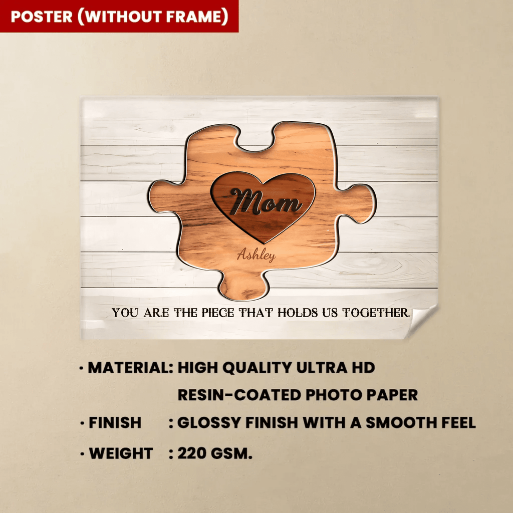 Personalized Mother's Day Gifts - Custom Puzzle Sign Canvas Prints 753092 - 753979 - DiyGiftly