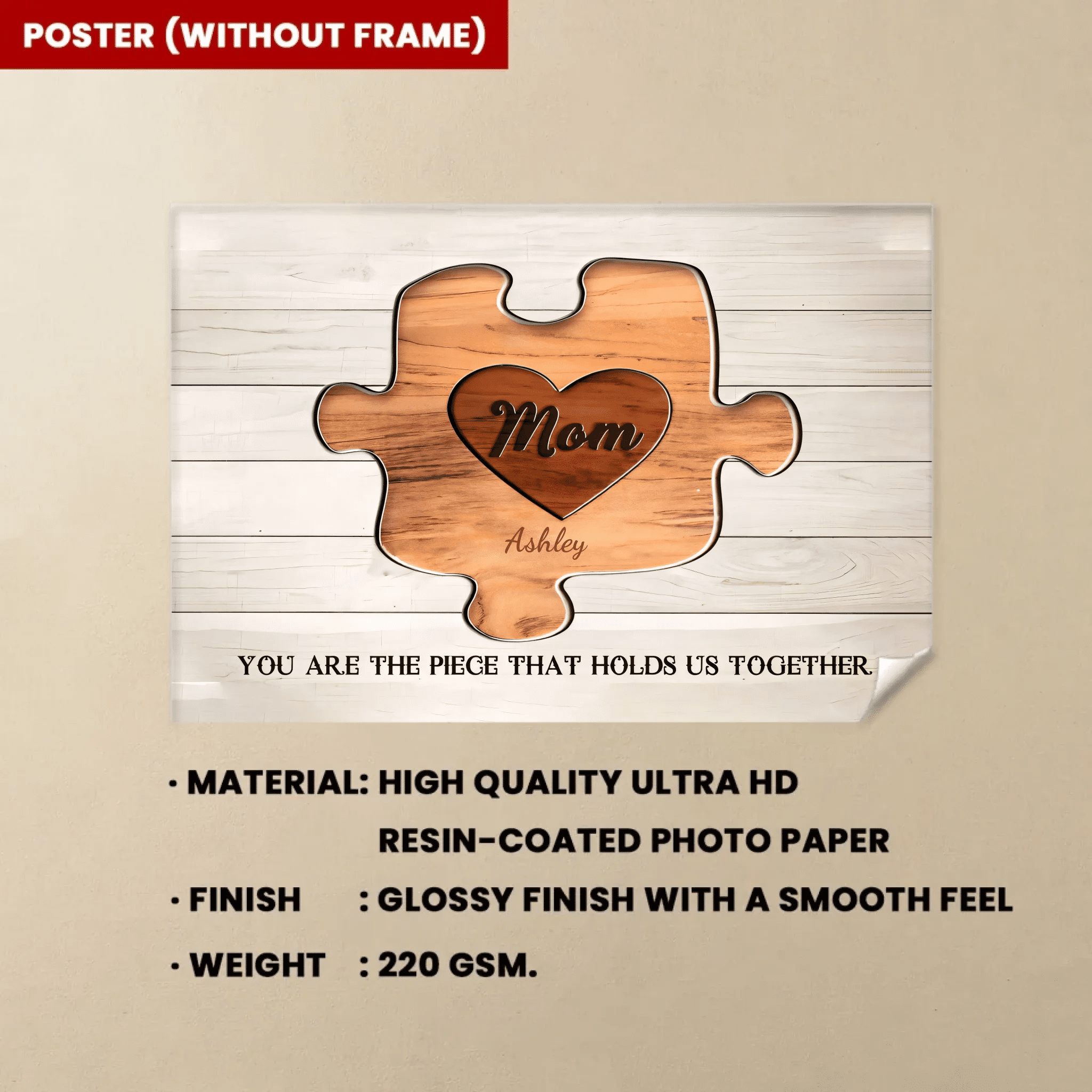 Personalized Mother's Day Gifts - Custom Puzzle Sign Canvas Prints 753092 - 753979 - DiyGiftly