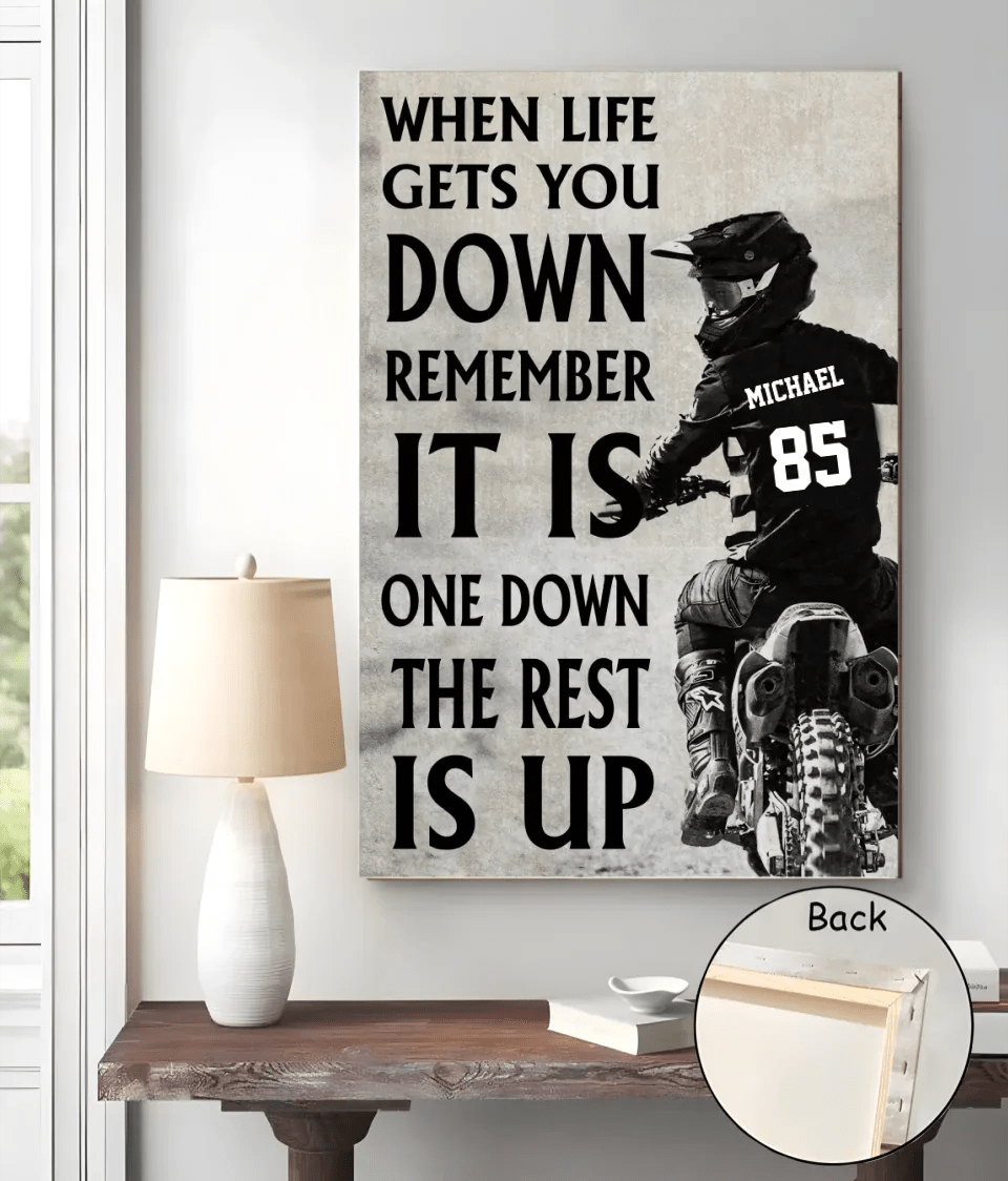 Personalized Motocross Life Lessons Poster - Gift For Racing Lovers 745597 - 745599 - DiyGiftly