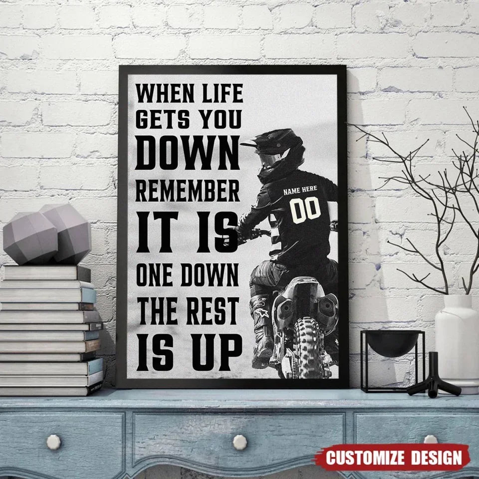 Personalized Motocross Life Lessons Poster - Gift For Racing Lovers 745597 - 745599 - DiyGiftly
