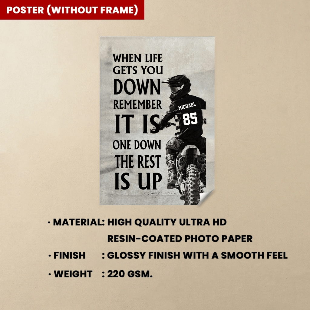 Personalized Motocross Life Lessons Poster - Gift For Racing Lovers 745597 - 745599 - DiyGiftly