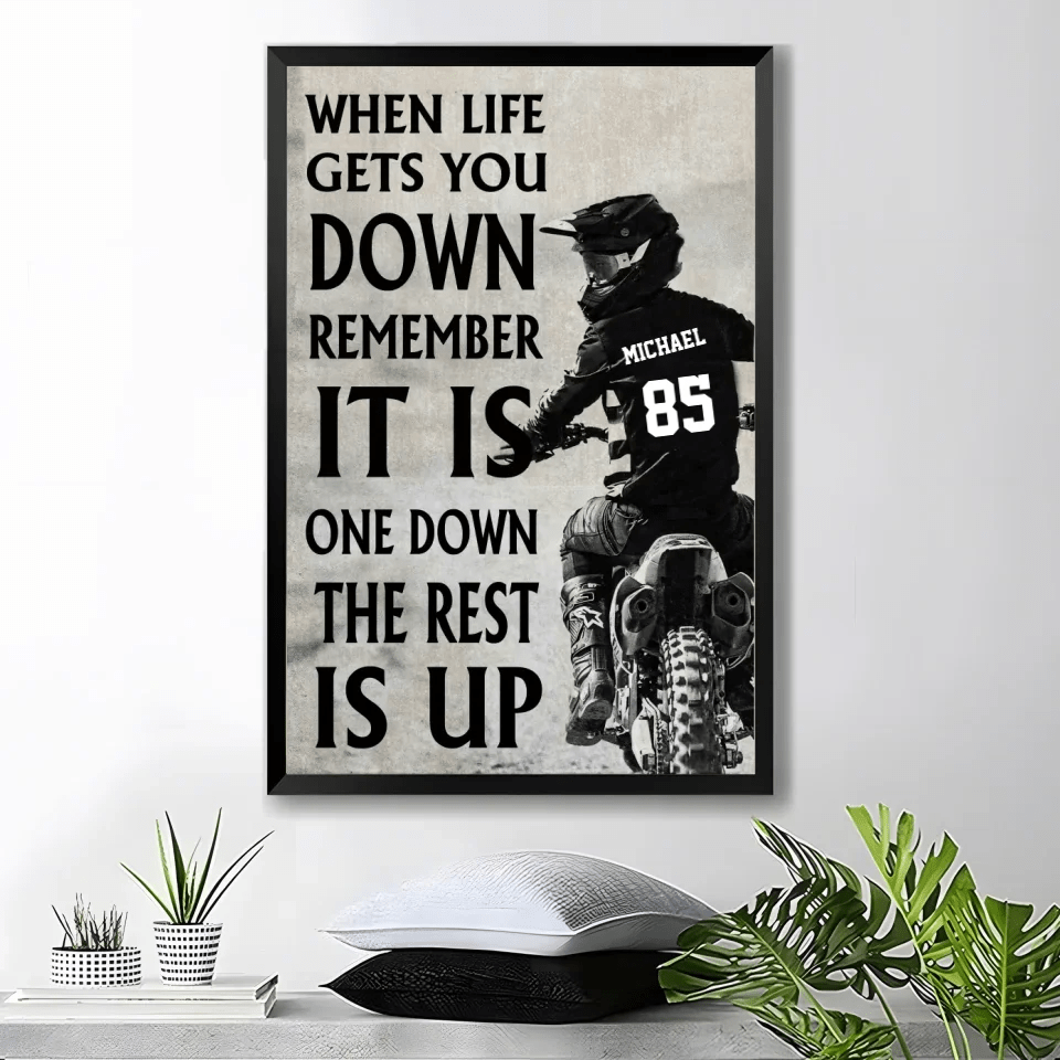 Personalized Motocross Life Lessons Poster - Gift For Racing Lovers 745597 - 745599 - DiyGiftly