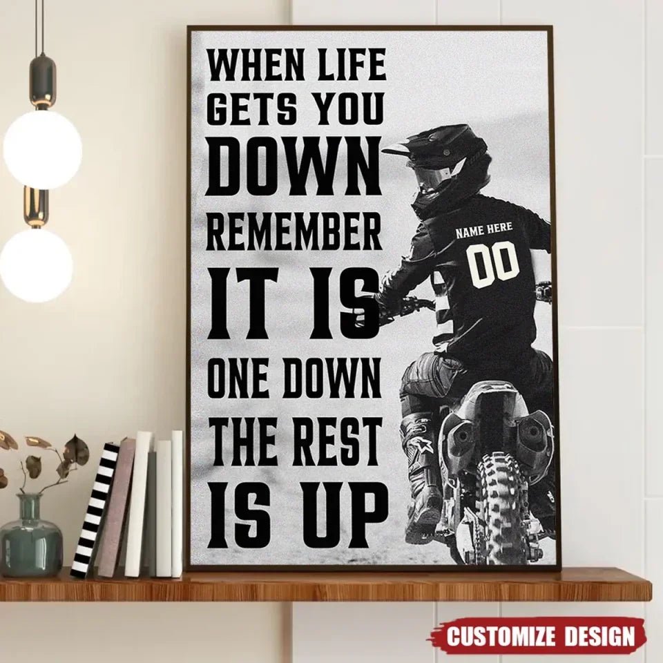 Personalized Motocross Life Lessons Poster - Gift For Racing Lovers 745597 - 745599 - DiyGiftly