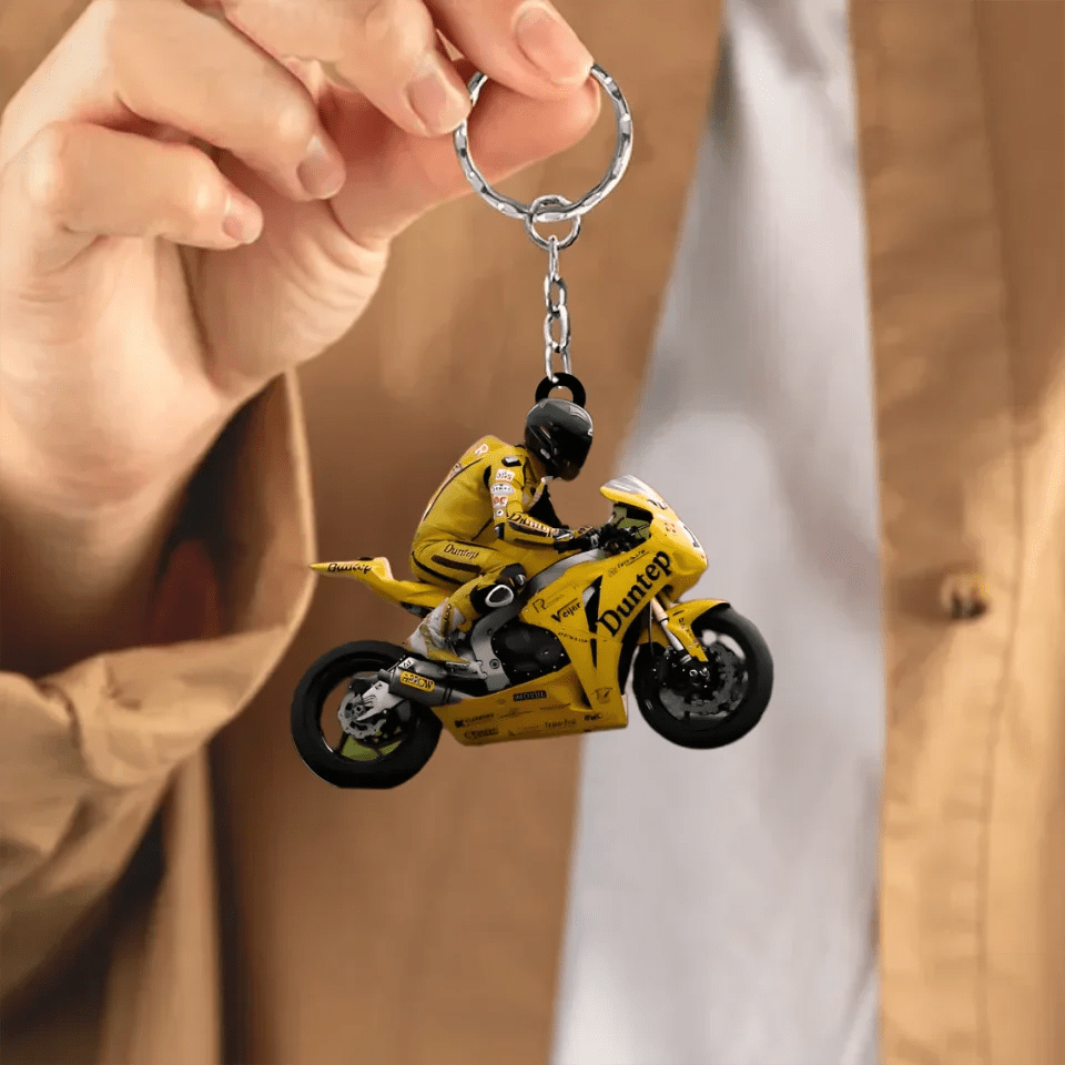 Personalized motorcycle photo keychain 747868 - DiyGiftly