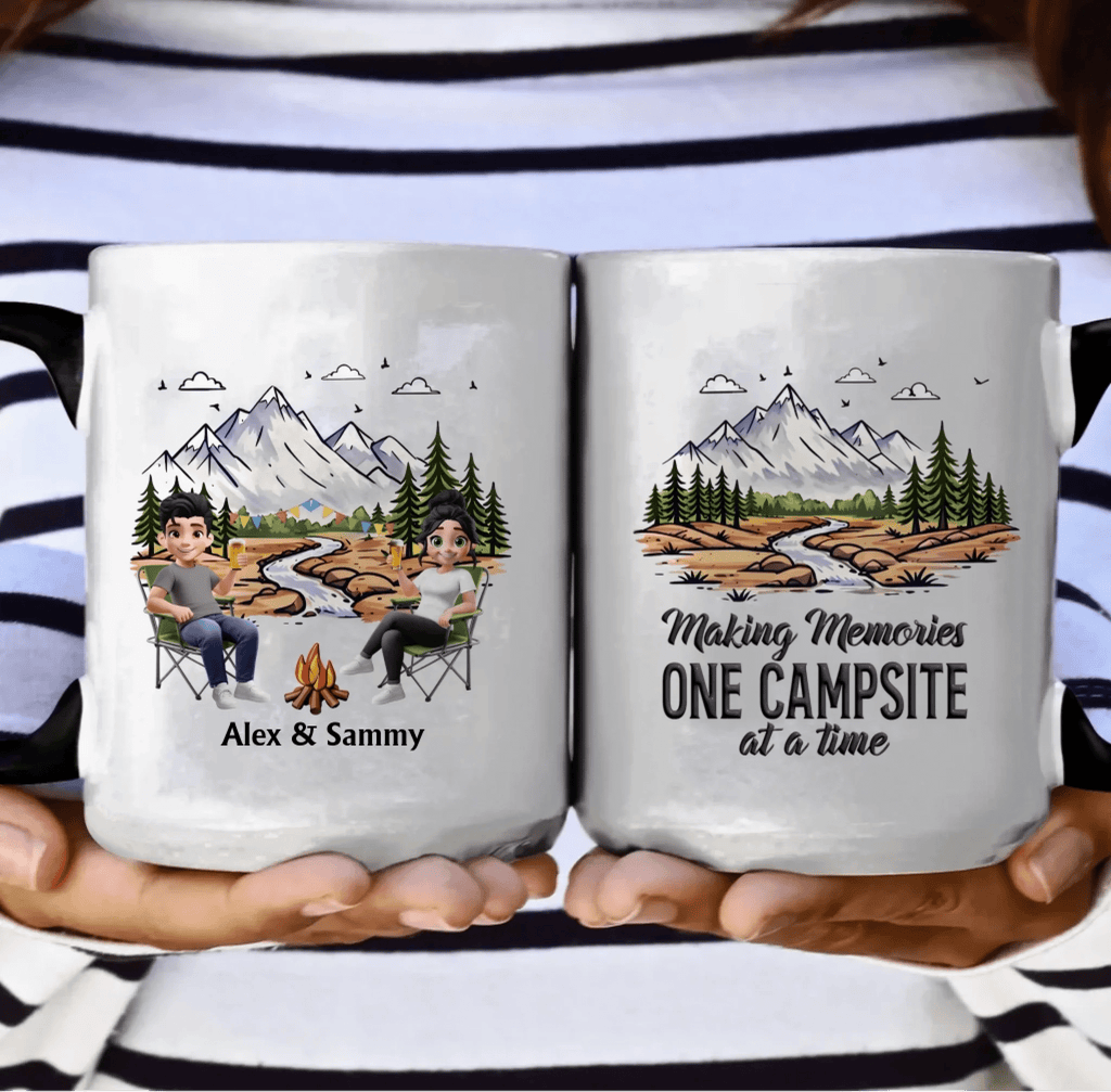 Personalized Mug – Camping Partners For Life, Adventure Couple Gift 1110570 - DiyGiftly