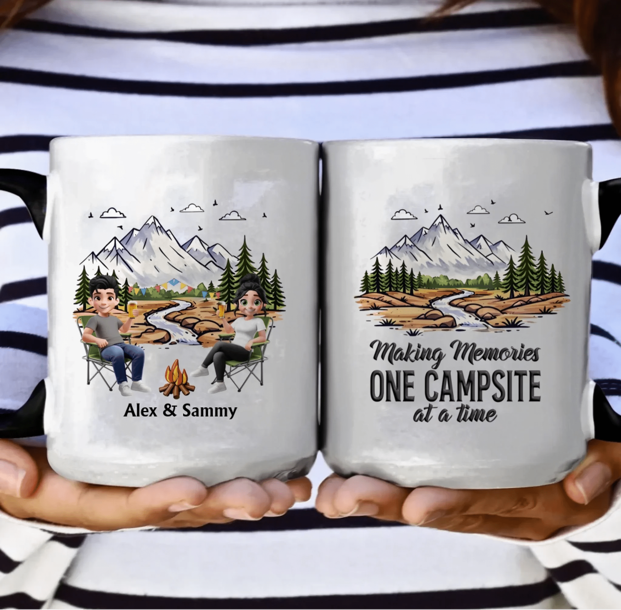 Personalized Mug – Camping Partners For Life, Adventure Couple Gift 1110570 - DiyGiftly