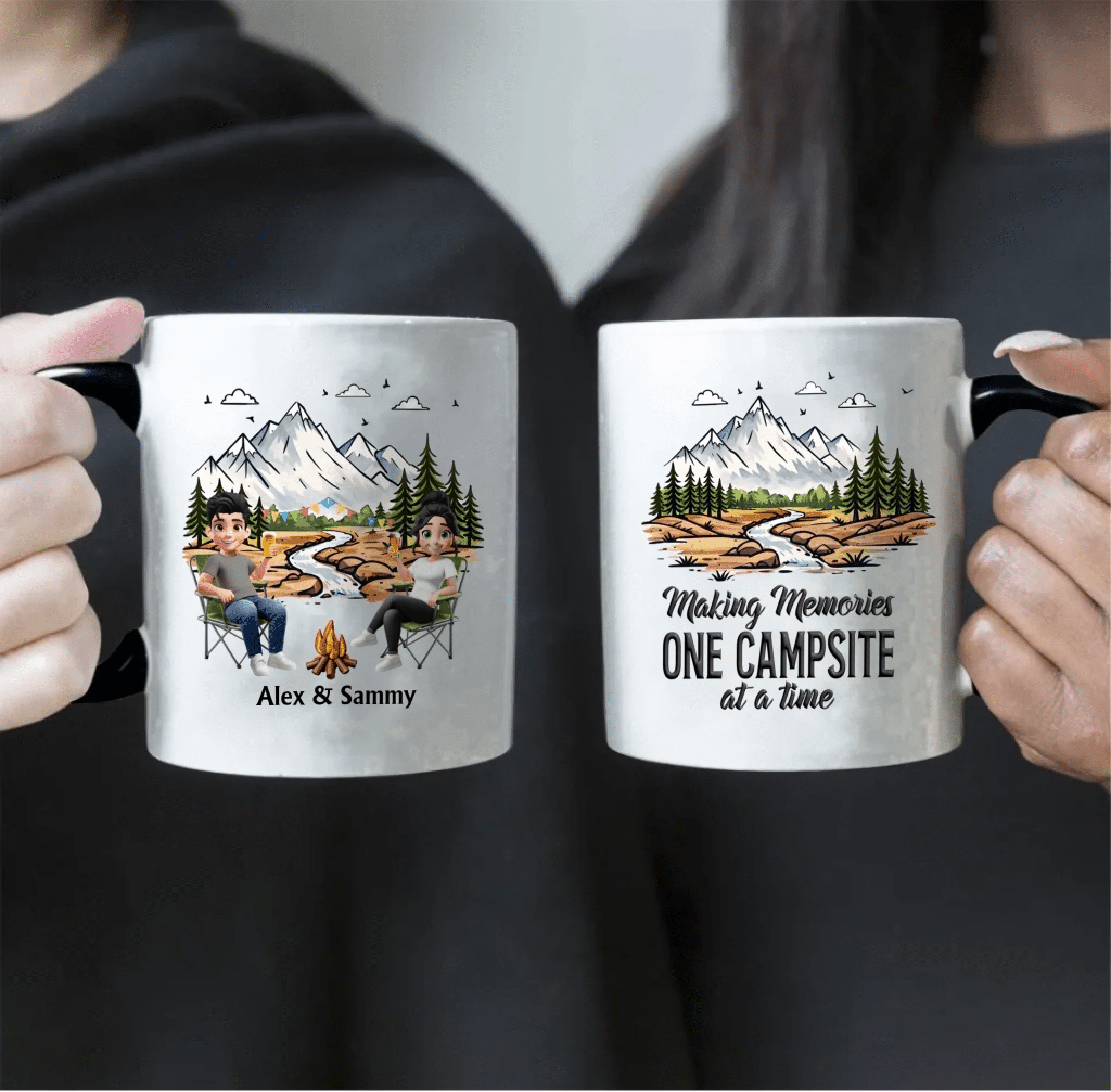 Personalized Mug – Camping Partners For Life, Adventure Couple Gift 1110570 - DiyGiftly