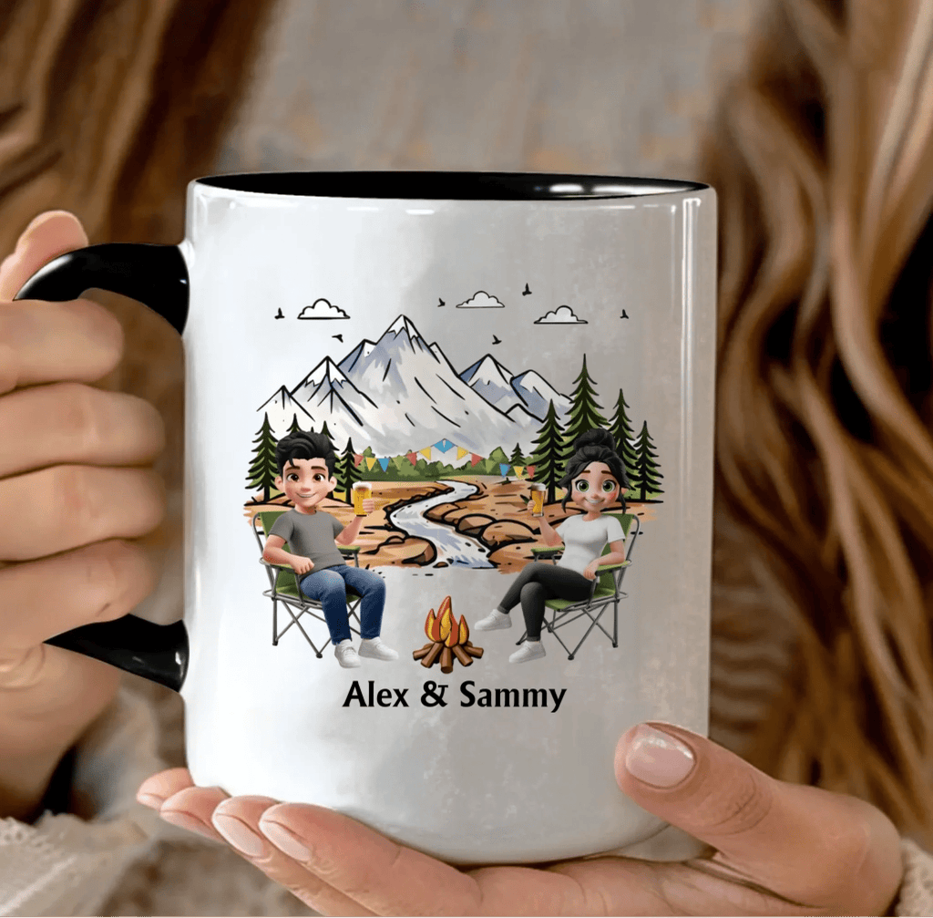 Personalized Mug – Camping Partners For Life, Adventure Couple Gift 1110570 - DiyGiftly