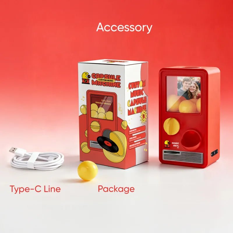 Personalized Music and Photo Music Gachapon Machine Custom Song Mini Record Box Anniversary Gift Christmas Gifts - DiyGiftly