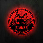 Personalized Music Room Metal Sign – Custom Drummer & Guitar Instrument Wall Art, Unique Decor for Musicians 9436544 - DiyGiftly