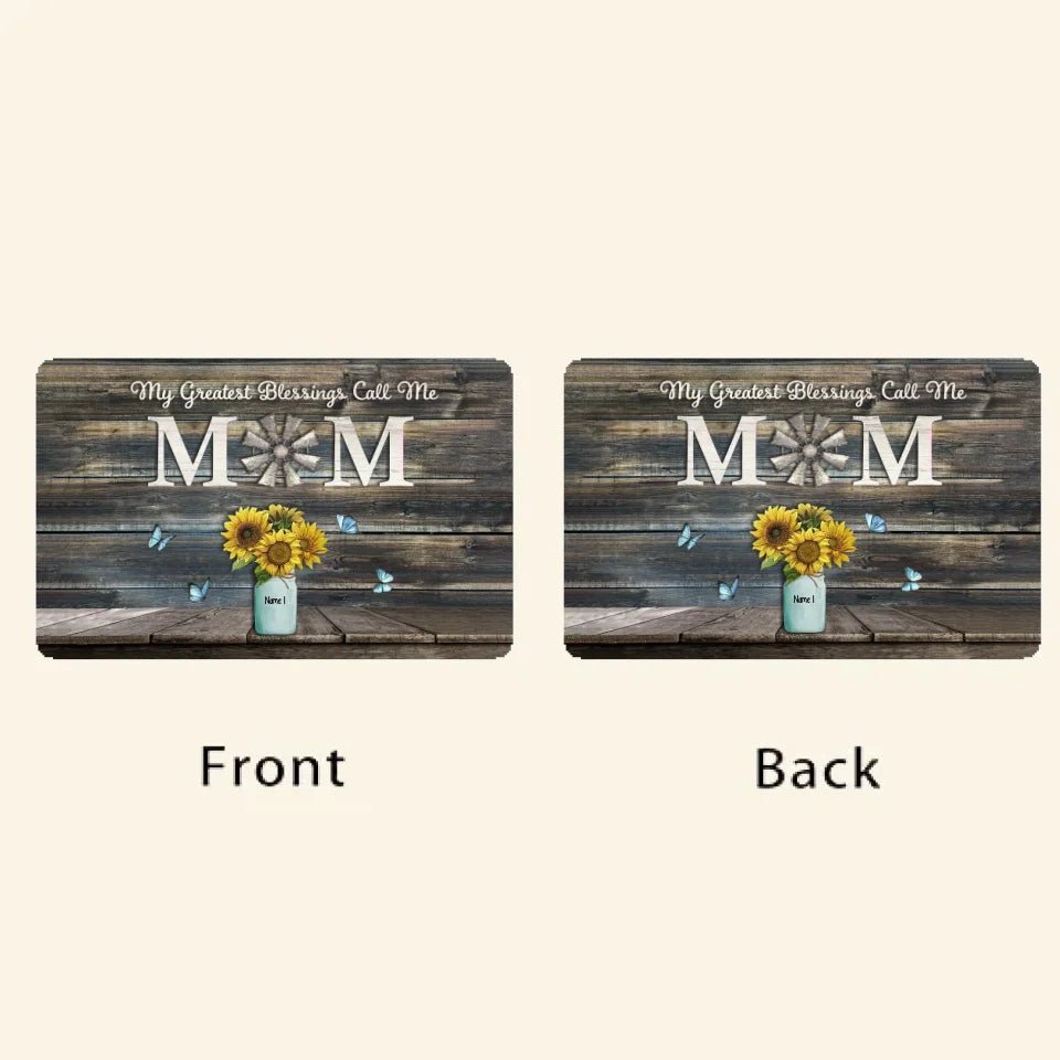 Personalized My Greatest Blessings Call Me Mom Wallet Card 708373 - Q - DiyGiftly