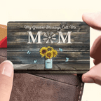 Personalized My Greatest Blessings Call Me Mom Wallet Card 708373 - Q - DiyGiftly