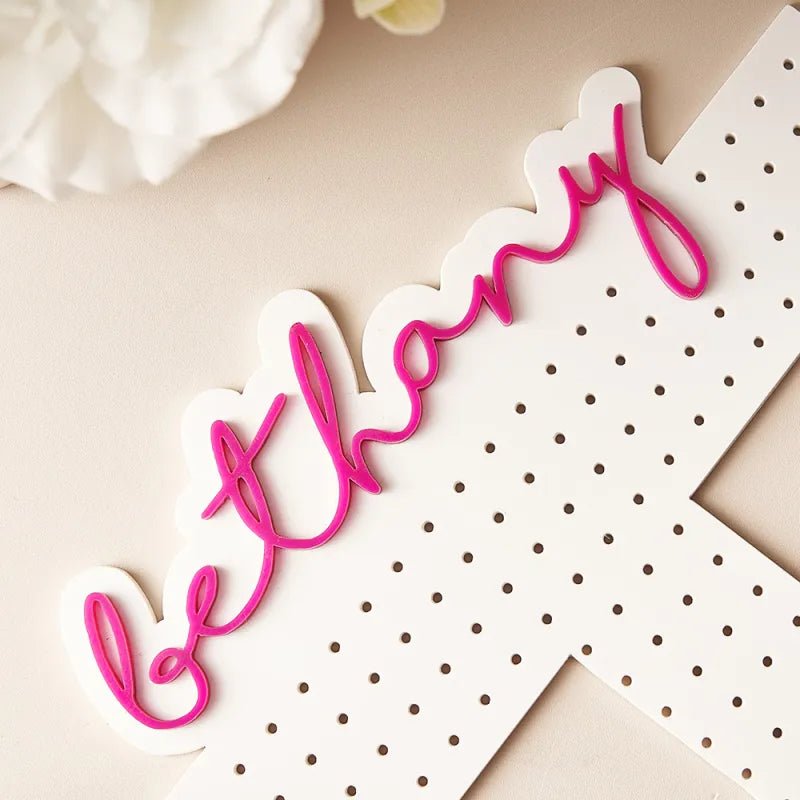 gifts for wife Heartfelt Surprise - Unique Memento - Name Acrylic Earring Holder Custom Jewelry Display Organizer Gift for He