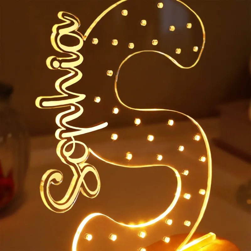 gifts for wife Heartfelt Surprise - Personalized Keepsake - Name Earring Holder Night Light Birthday Gift for Her Custom Earr