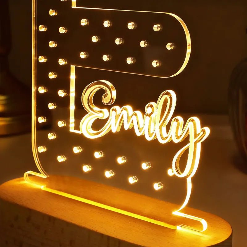 gifts for wife Heartfelt Surprise - Personalized Keepsake - Name Earring Holder Night Light Birthday Gift for Her Custom Earr