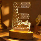 gifts for wife Heartfelt Surprise - Personalized Keepsake - Name Earring Holder Night Light Birthday Gift for Her Custom Earr