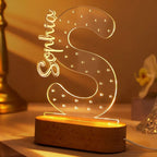 gifts for wife Heartfelt Surprise - Personalized Keepsake - Name Earring Holder Night Light Birthday Gift for Her Custom Earr