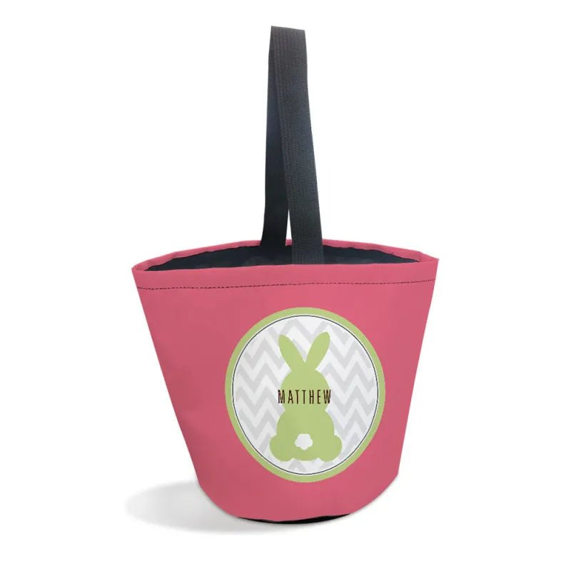 Personalized Name Easter Bunny Basket – Custom Easter Basket Tote Gift for Kids - DiyGiftly