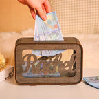 Personalized Name Money Bank Wood Piggy Banks - DiyGiftly