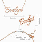 custom name necklace gift for daughter birthday product photo