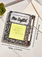 Personalized Name Sticky Note Wooden Holder with Pen Appreciation Gift for Teacher - DiyGiftly
