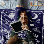 Personalized Ouija Board Witch Design Soft Throw Blanket with Name Halloween Home Decor Gift for Family 48329216 - DiyGiftly