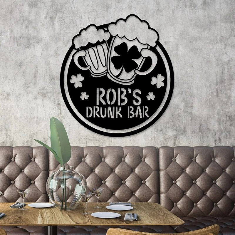 Personalized Patricks Day Drunken Bar Metal LED Light Custom Pub Party Decoration Gift 63624704 - DiyGiftly