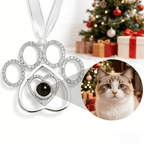 personalized cat photo projection paw ornament display keepsake loss of cat gift