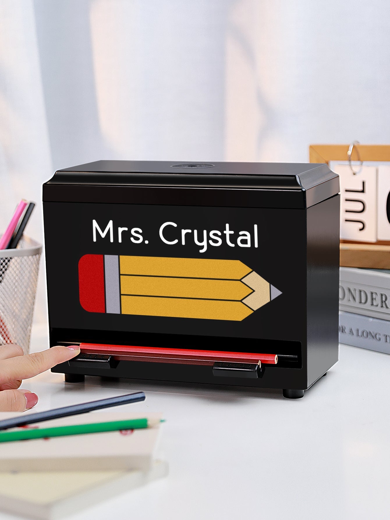 Personalized Pencil Dispenser with Name Pencil Cases Appreciation Gift for Teacher - DiyGiftly