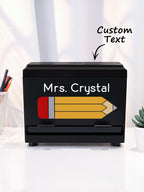 Personalized Pencil Dispenser with Name Pencil Cases Appreciation Gift for Teacher - DiyGiftly